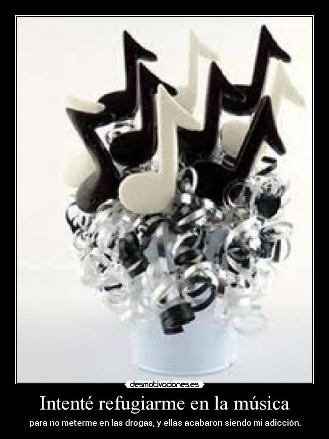 Intenté refugiarme en la música - 