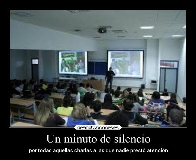 Un minuto de silencio -