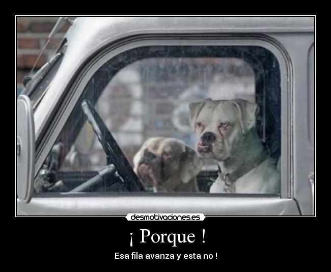¡ Porque ! -