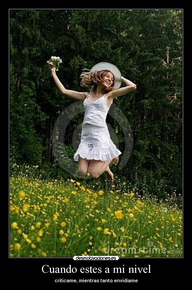 Cuando estes a mi nivel - criticame, mientras tanto envidiame
