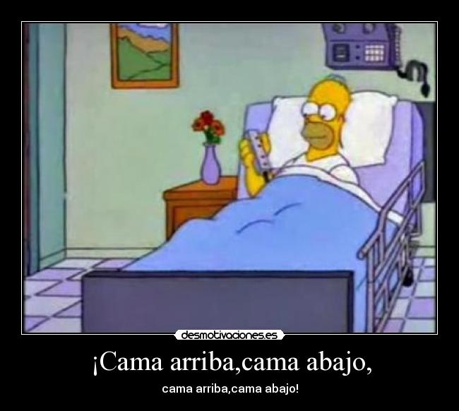 ¡Cama arriba,cama abajo, - cama arriba,cama abajo!