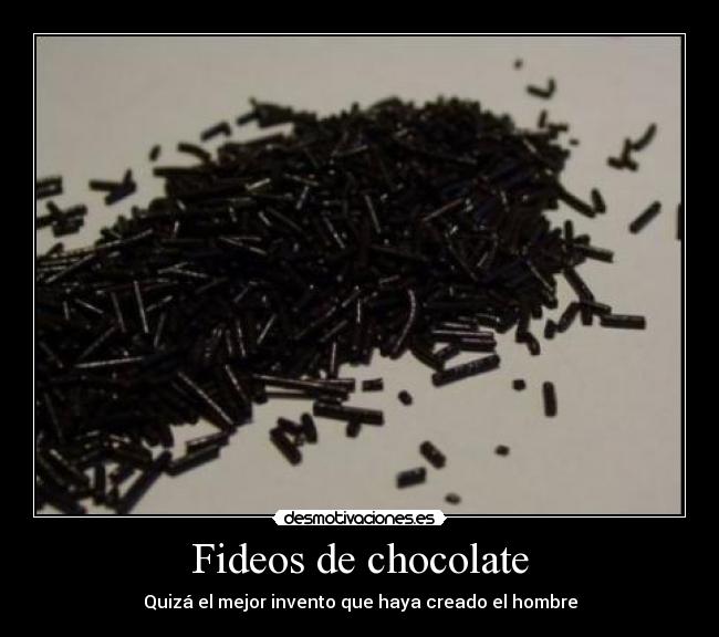 Fideos de chocolate - 