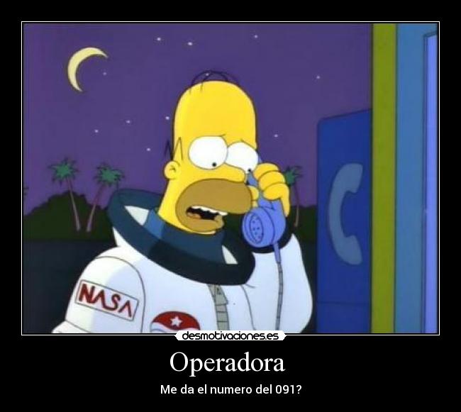 Operadora - Me da el numero del 091?