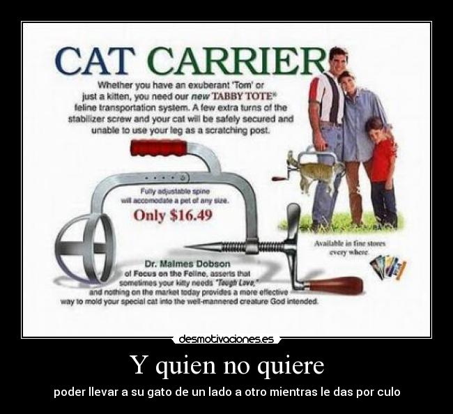 Y quien no quiere - poder llevar a su gato de un lado a otro mientras le das por culo