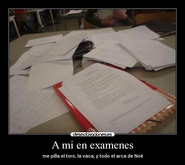 carteles examenes desmotivaciones