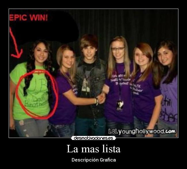 La mas lista - Descripción Grafica