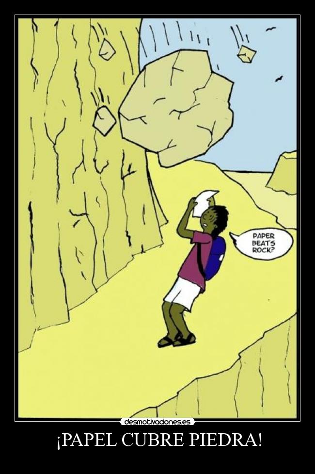 ¡PAPEL CUBRE PIEDRA! -