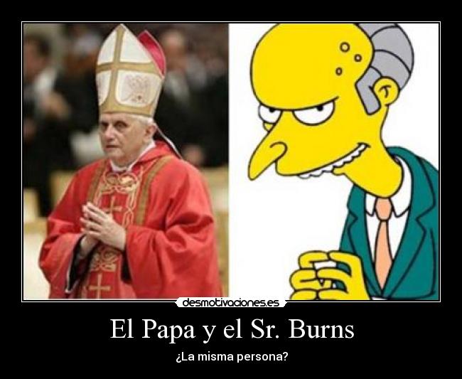 El Papa y el Sr. Burns - 