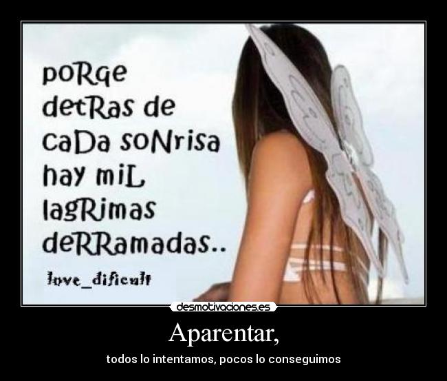 Aparentar, - 