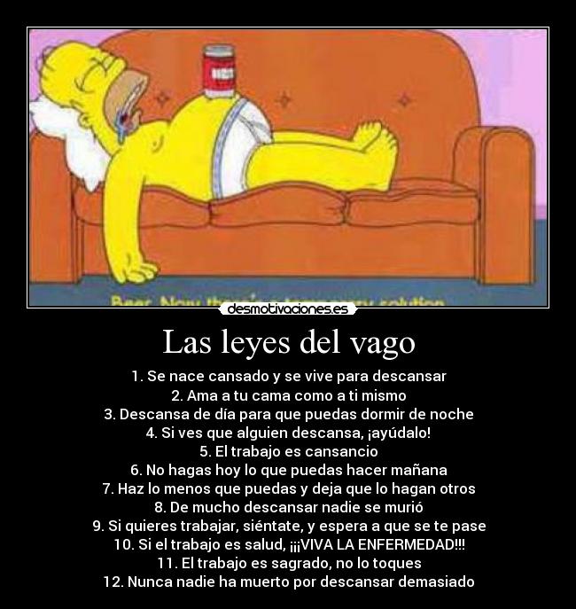 Las leyes del vago - 