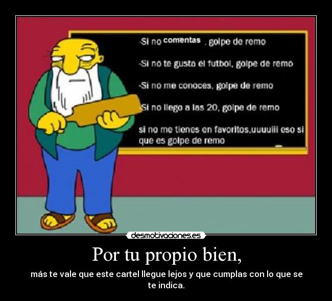 Por tu propio bien, - 