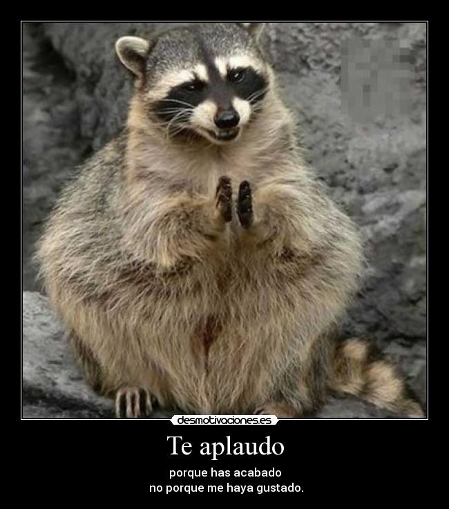 Te aplaudo -