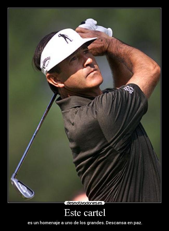 Este cartel - es un homenaje a uno de los grandes. Descansa en paz.