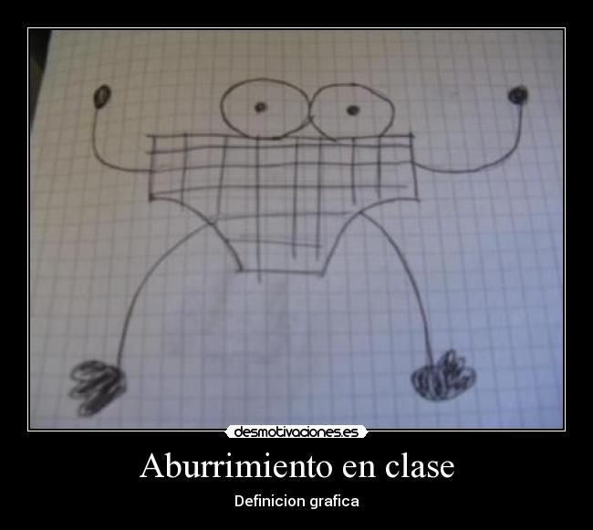 Aburrimiento en clase - Definicion grafica