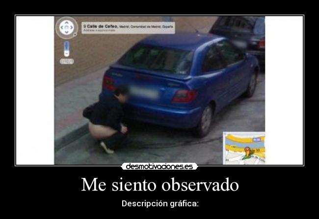 Me siento observado - Descripción gráfica: