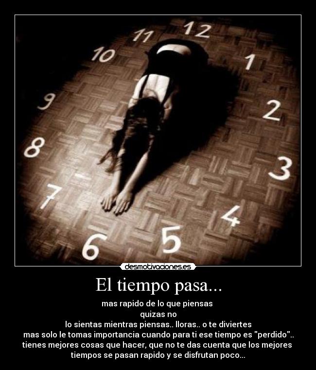 El tiempo pasa... -