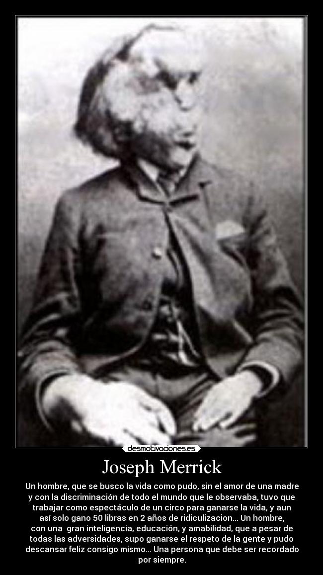 carteles joseph merrick desmotivaciones