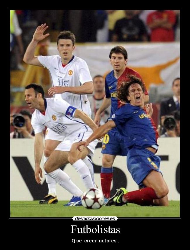 Futbolistas - Q se creen actores .