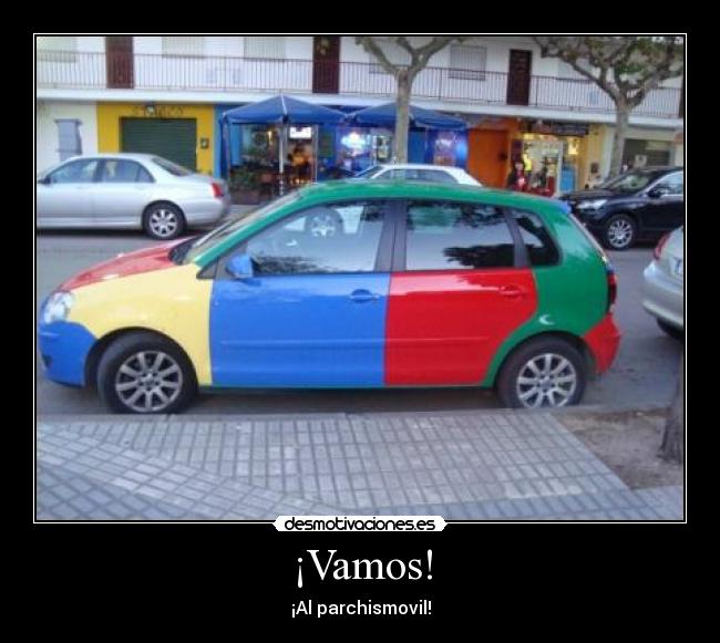 carteles parchis colores coche fail desmotivaciones