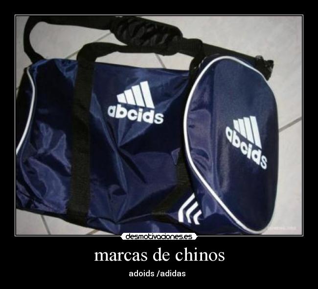 marcas de chinos - adoids /adidas