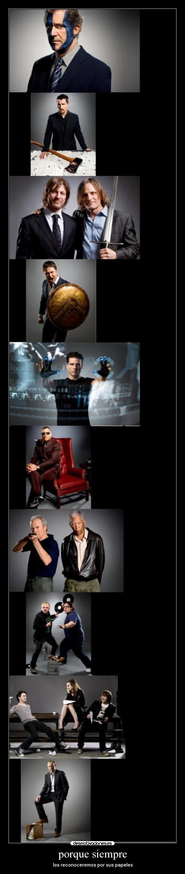porque siempre - los reconoceremos por sus papeles
