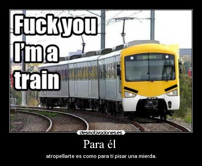 carteles tren mierda desmotivaciones