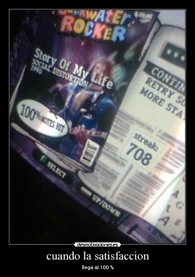 carteles guitar hero guitar hero satisfaccion playstation desmotivaciones