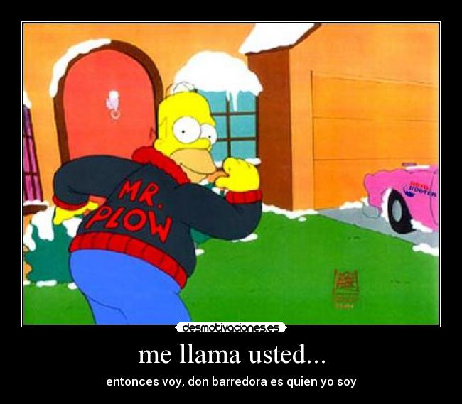 me llama usted... - 