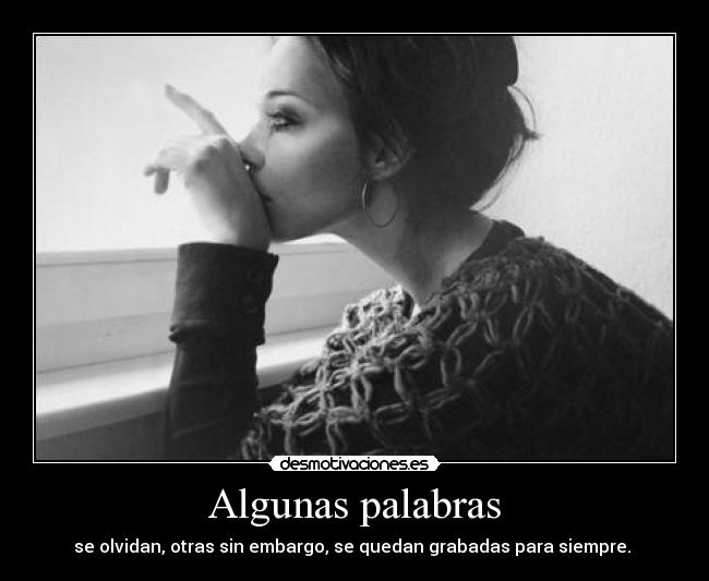 Algunas palabras -