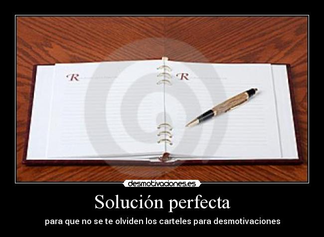 Solución perfecta -