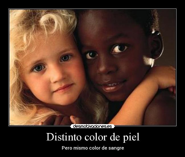 Distinto color de piel -