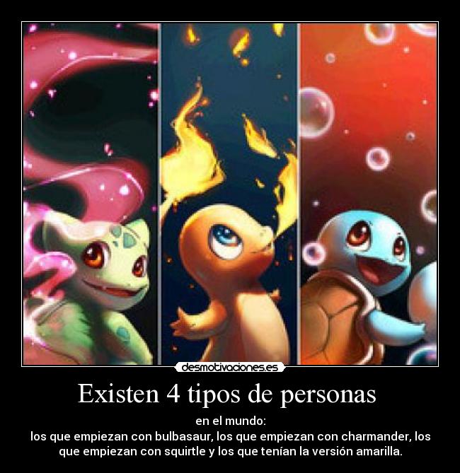 Existen 4 tipos de personas -