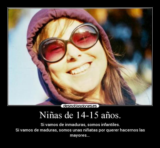 Niñas de 14-15 años. -