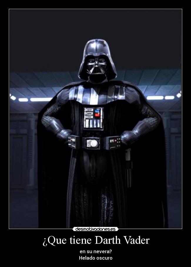 ¿Que tiene Darth Vader -