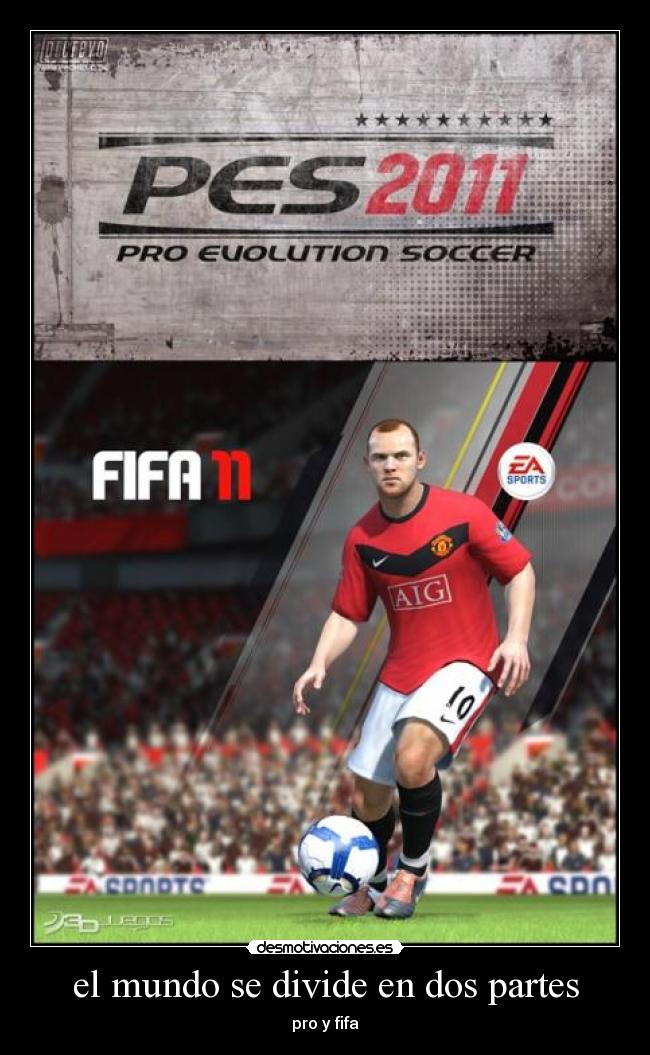 el mundo se divide en dos partes - pro y fifa