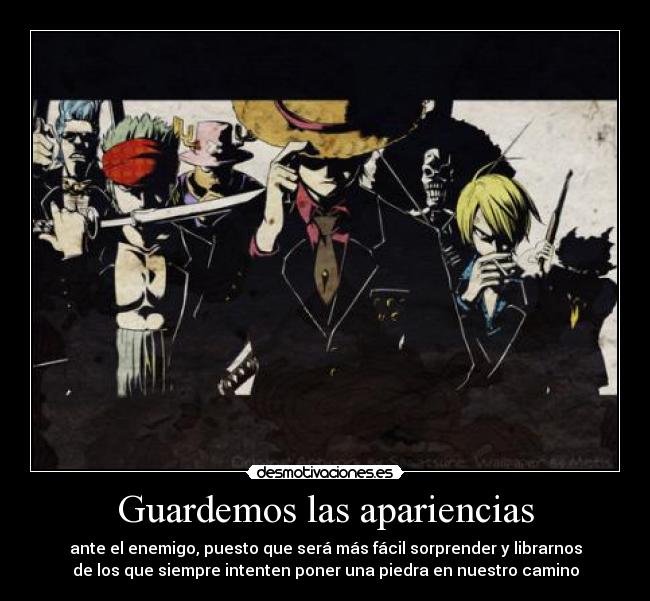 Guardemos las apariencias -