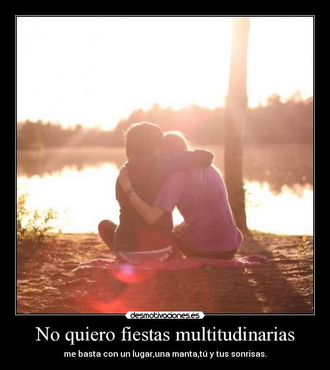 No quiero fiestas multitudinarias -