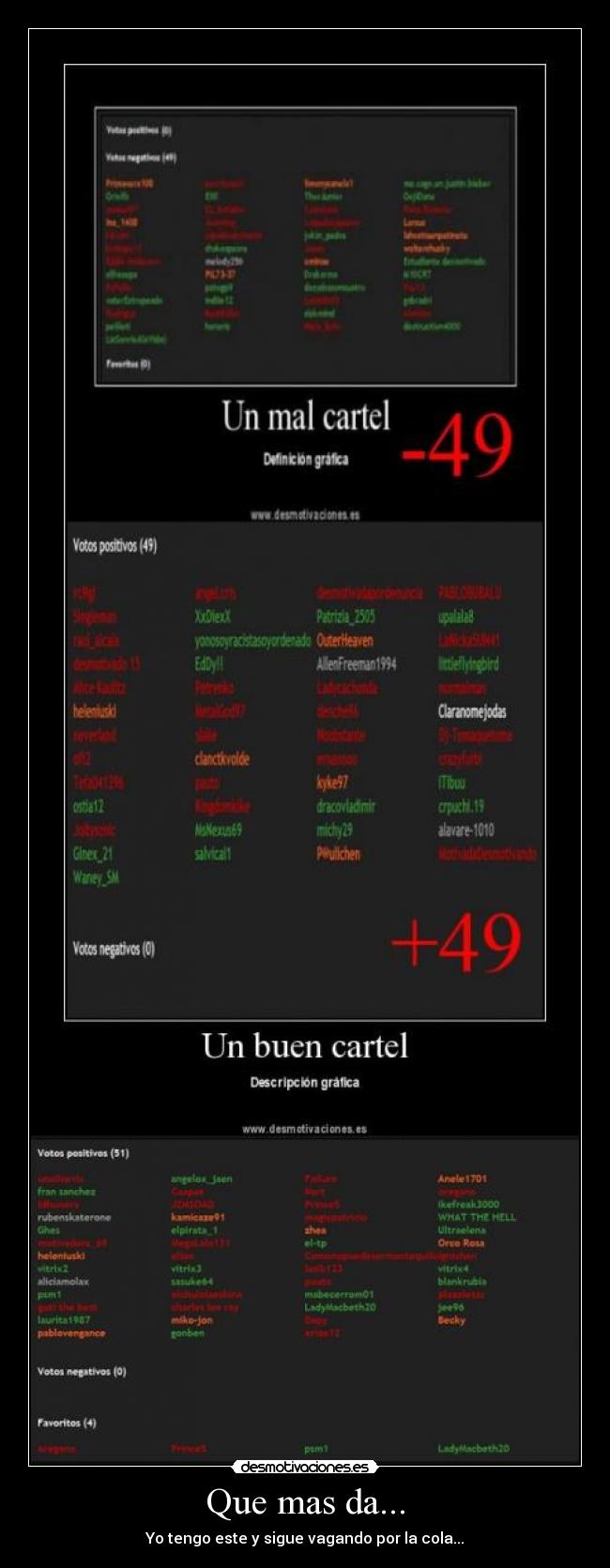 Que mas da... - Yo tengo este y sigue vagando por la cola...