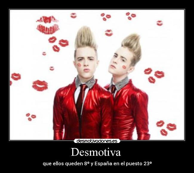 Desmotiva - que ellos queden 8º y España en el puesto 23º