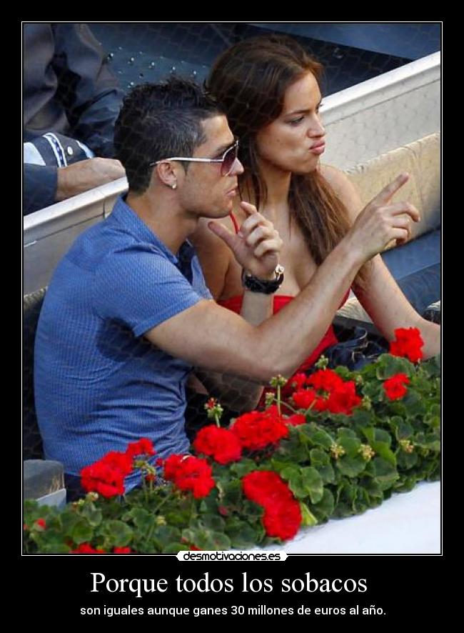 Porque todos los sobacos - son iguales aunque ganes 30 millones de euros al año.