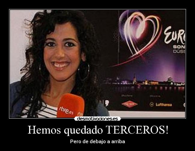 Hemos quedado TERCEROS! - Pero de debajo a arriba