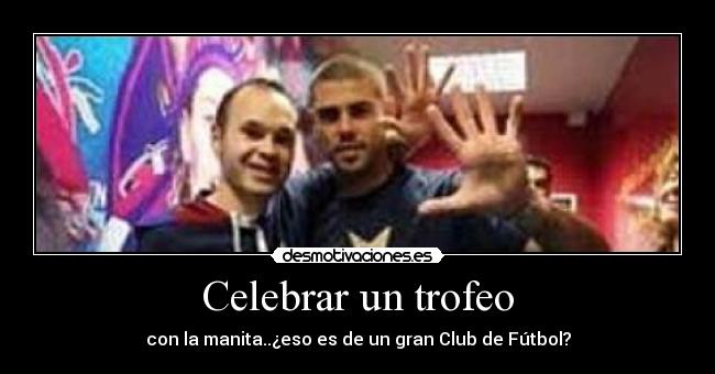 Celebrar un trofeo -