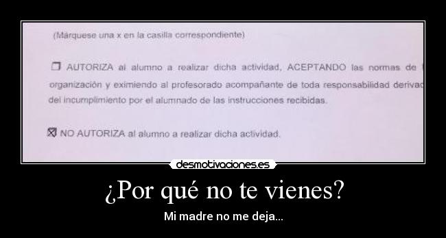 ¿Por qué no te vienes? - 