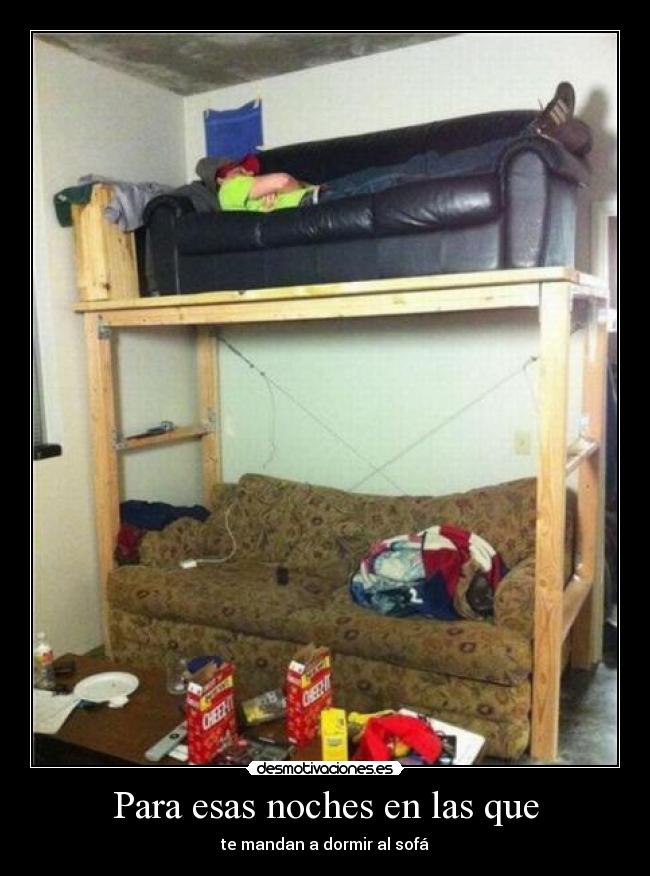 carteles sofa litera desmotivaciones