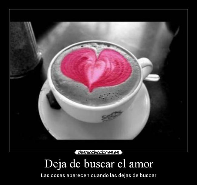 Deja de buscar el amor -