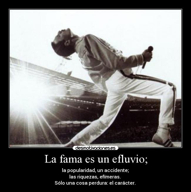 carteles freddie mercury queen fama caracter desmotivaciones