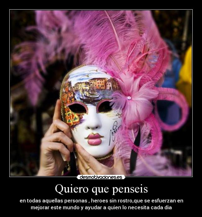 Quiero que penseis - 