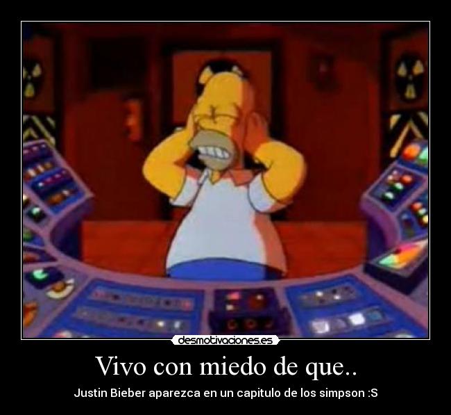 Vivo con miedo de que.. - Justin Bieber aparezca en un capitulo de los simpson :S