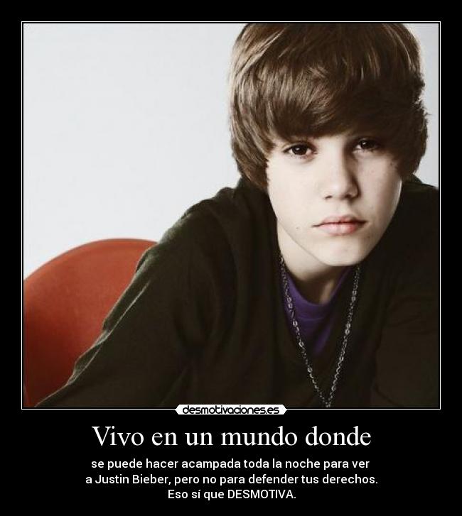 Vivo en un mundo donde - 