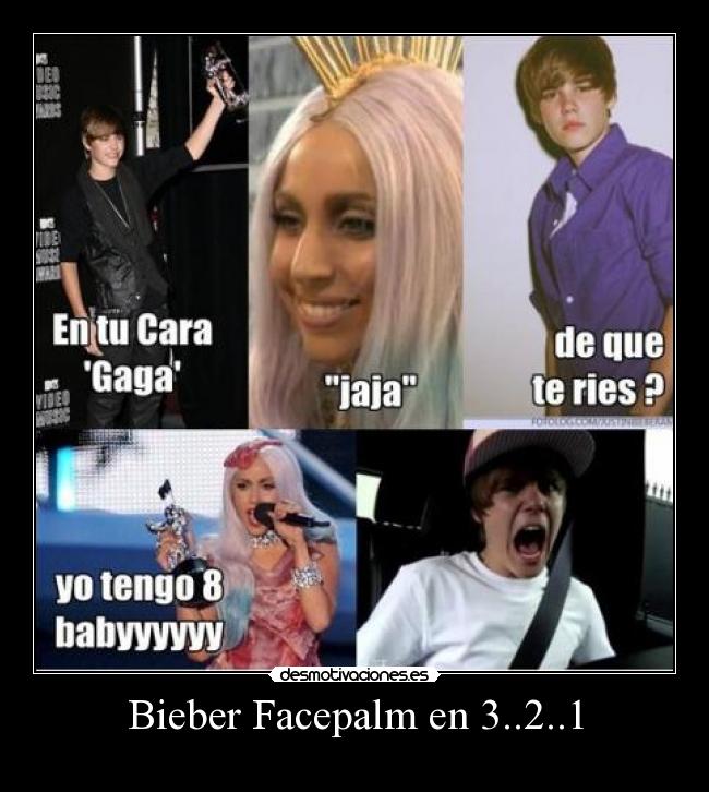 Bieber Facepalm en 3..2..1 - 